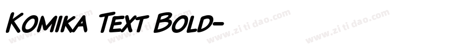 Komika Text Bold字体转换